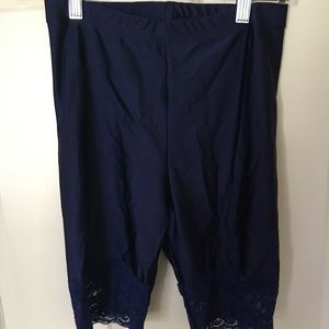 American Apparel navy blue bicycle shorts